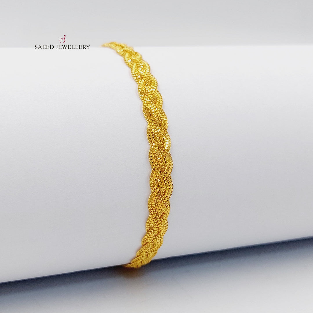 Fancy Bracelet  Made Of 21K Yellow Gold by Saeed Jewelry-30400