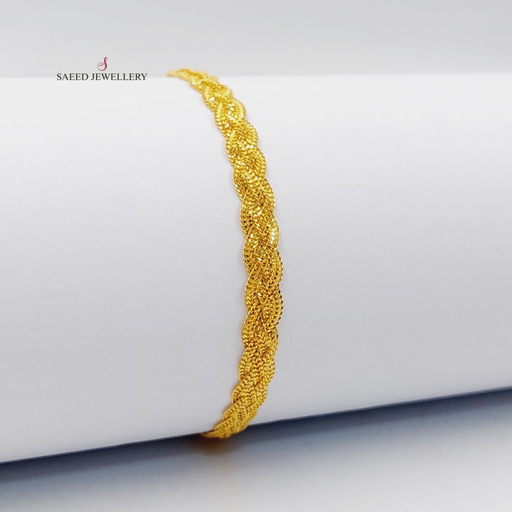 Fancy Bracelet  Made Of 21K Yellow Gold by Saeed Jewelry-30400