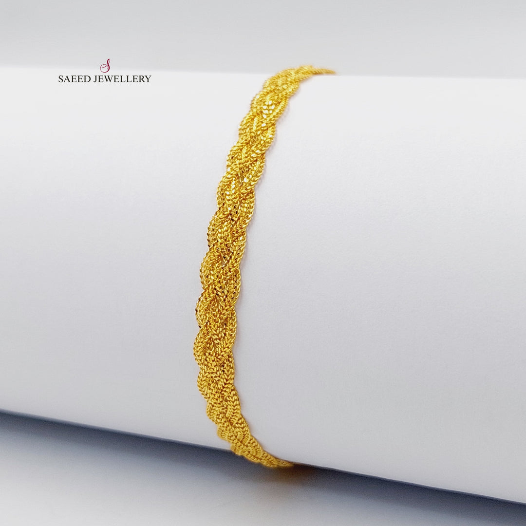 Fancy Bracelet  Made Of 21K Yellow Gold by Saeed Jewelry-30400