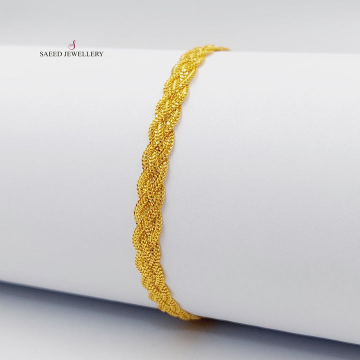 Fancy Bracelet  Made Of 21K Yellow Gold by Saeed Jewelry-30400