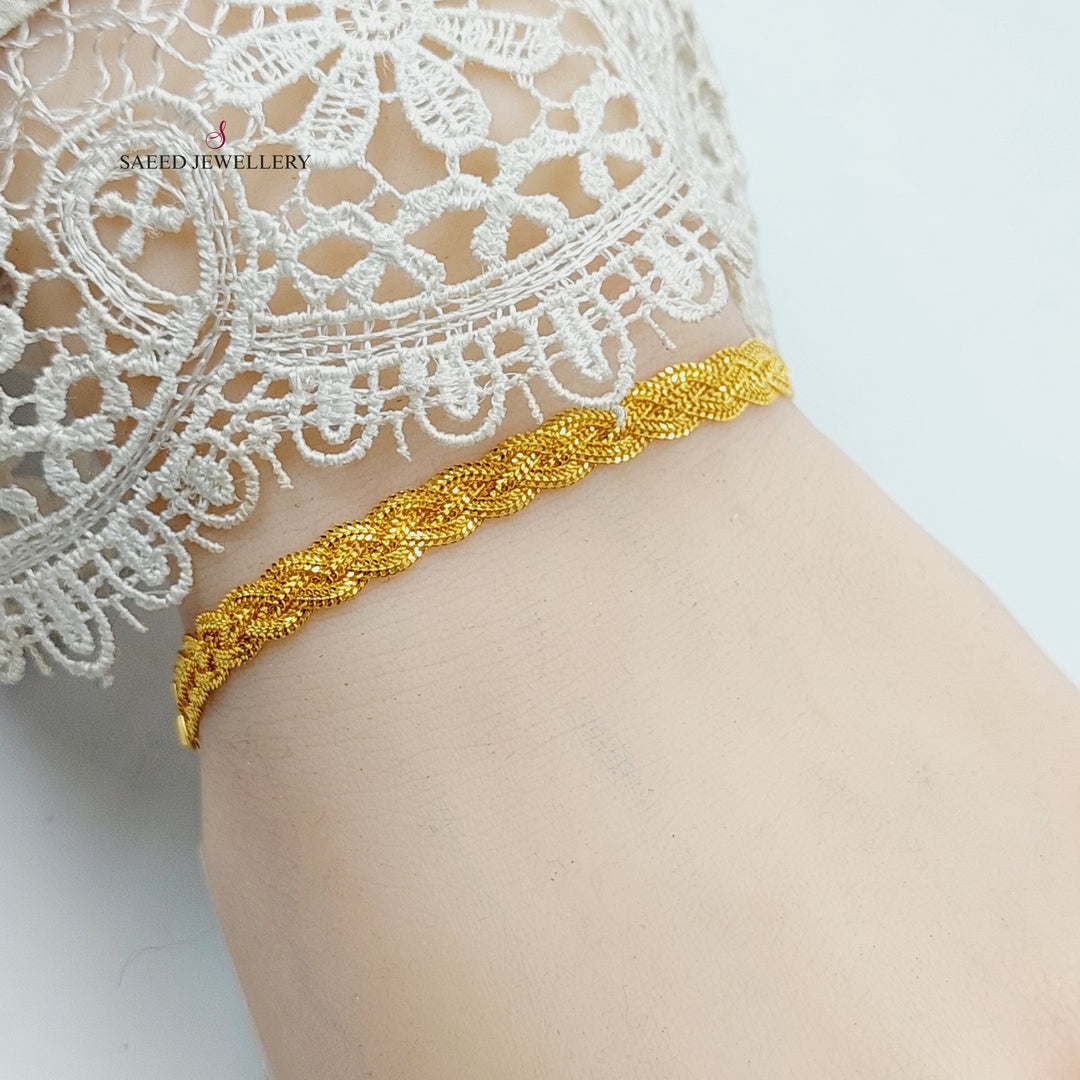 Fancy Bracelet  Made Of 21K Yellow Gold by Saeed Jewelry-30400