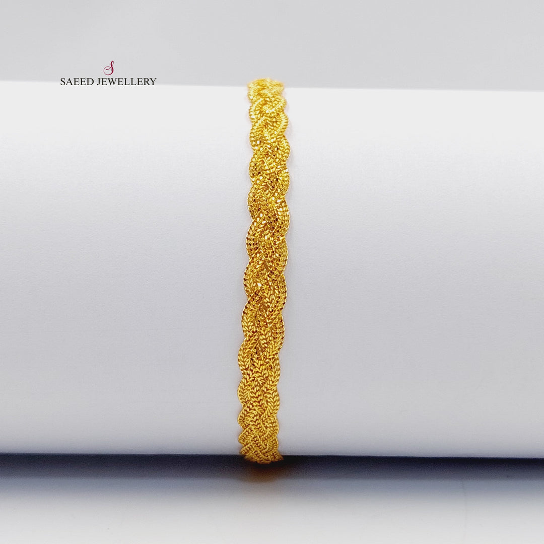 Fancy Bracelet  Made Of 21K Yellow Gold by Saeed Jewelry-30400