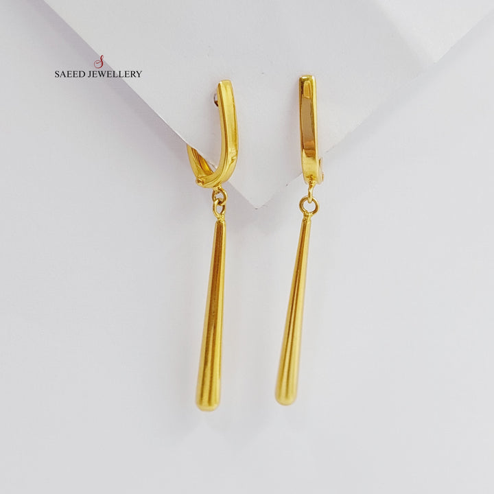 21K Gold Fancy Earrings by Saeed Jewelry - Image 1