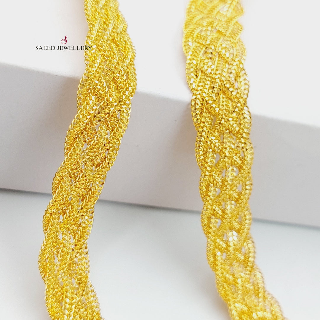 21K Gold Fancy Necklace by Saeed Jewelry - Image 2