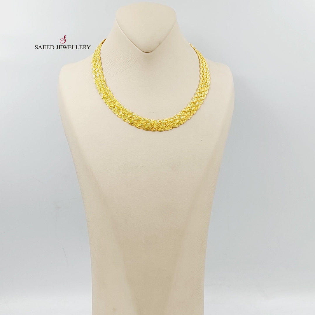 21K Gold Fancy Necklace by Saeed Jewelry - Image 4