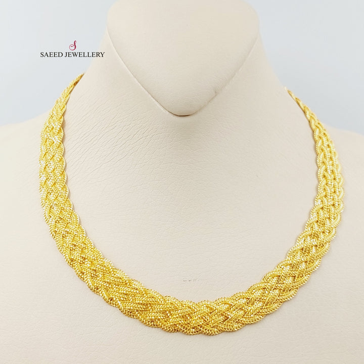 21K Gold Fancy Necklace by Saeed Jewelry - Image 5