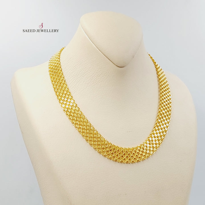 21K Gold Fancy Necklace by Saeed Jewelry - Image 2