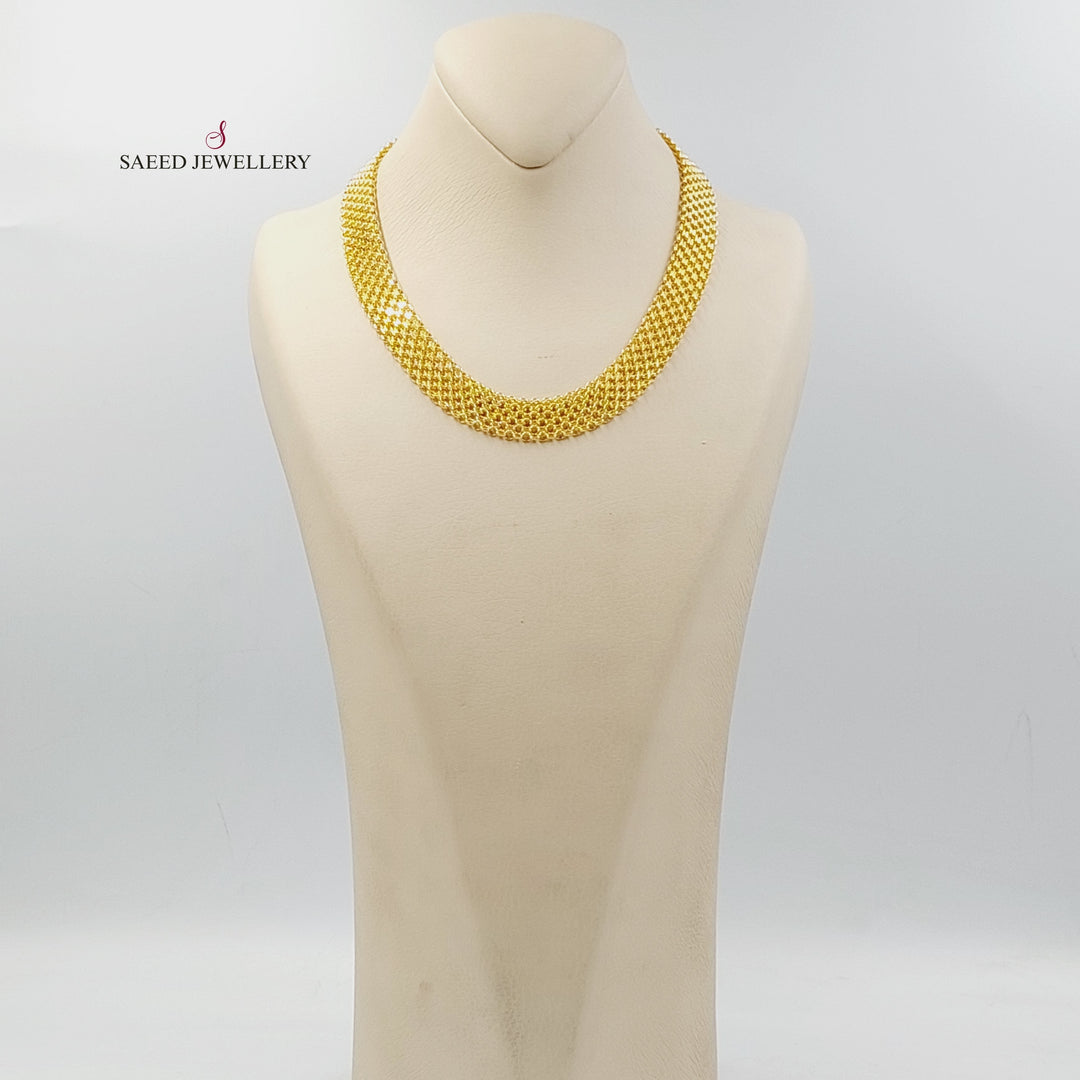 21K Gold Fancy Necklace by Saeed Jewelry - Image 5