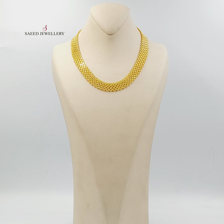 21K Gold Fancy Necklace by Saeed Jewelry - Image 5