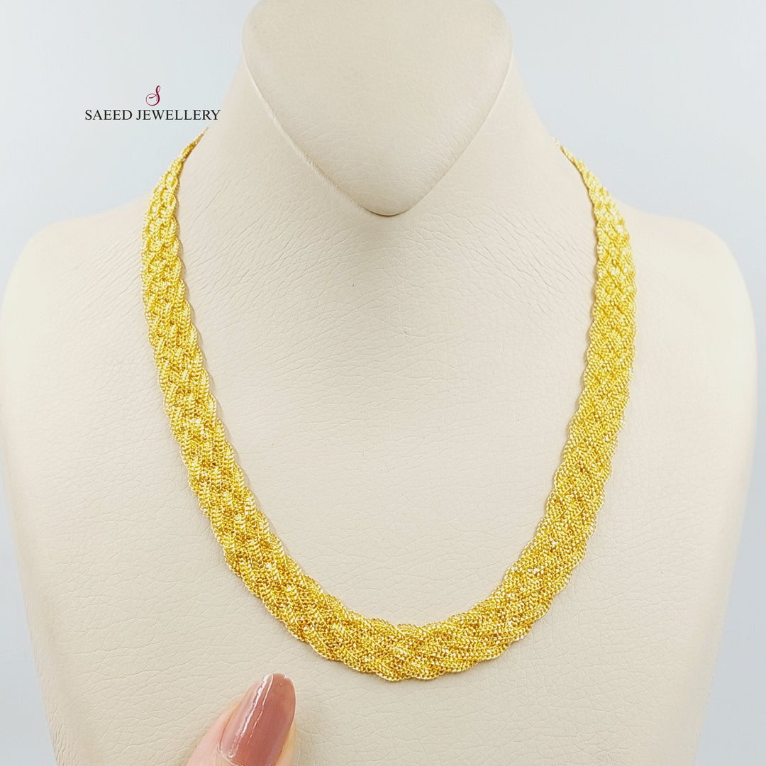 21K Gold Fancy Necklace by Saeed Jewelry - Image 2