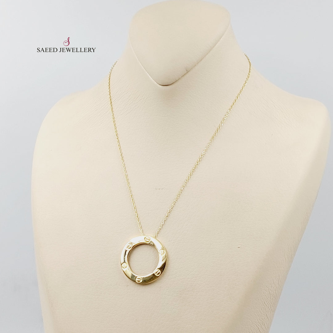 18K Gold Figaro Necklace by Saeed Jewelry - Image 3