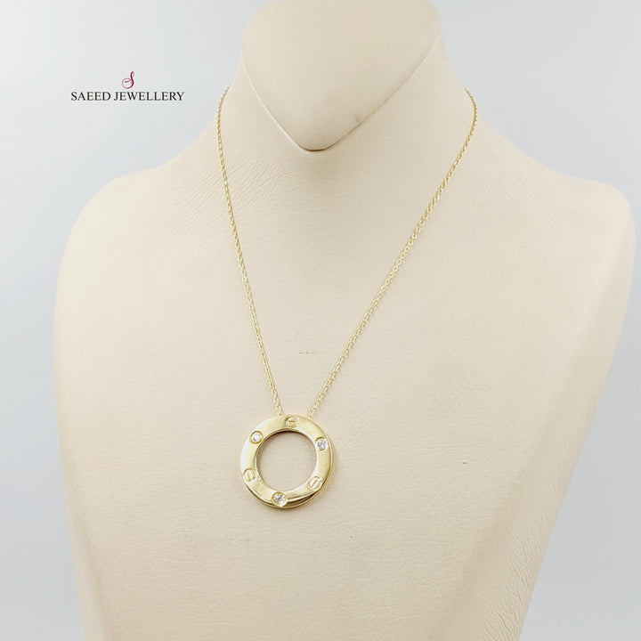 18K Gold Figaro Necklace by Saeed Jewelry - Image 3