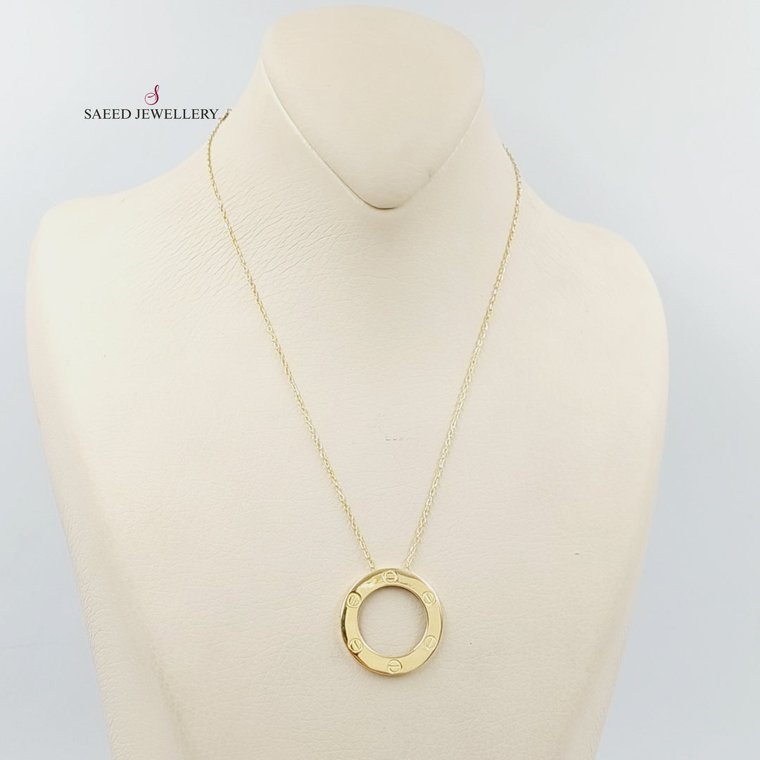 18K Gold Figaro Necklace by Saeed Jewelry - Image 2