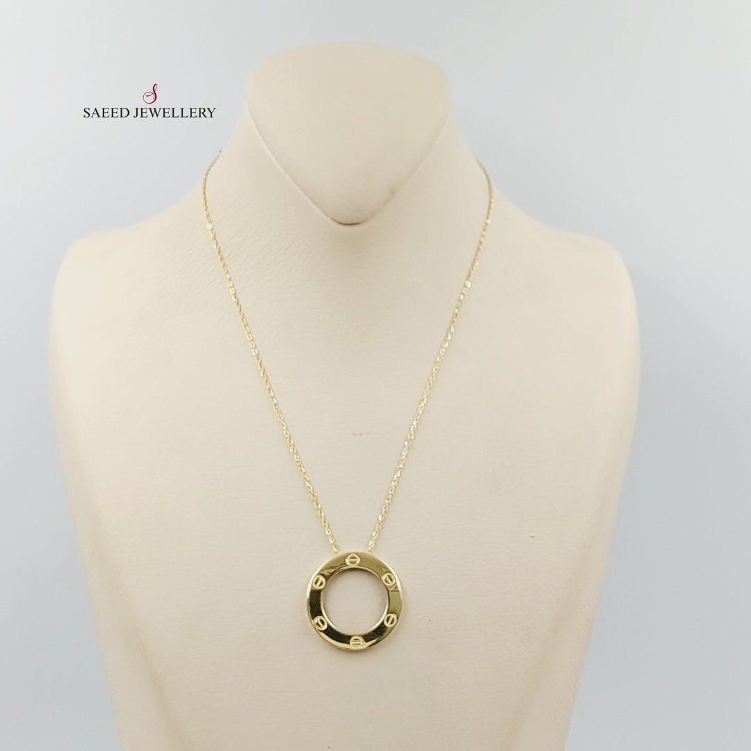 18K Gold Figaro Necklace by Saeed Jewelry - Image 4