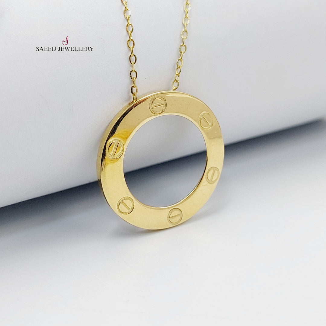 18K Gold Figaro Necklace by Saeed Jewelry - Image 5