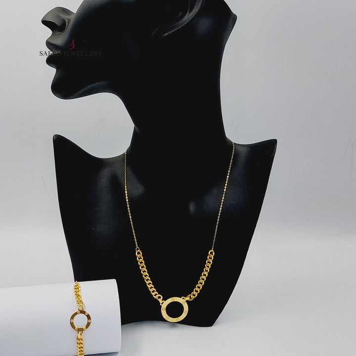 18K Gold Figaro Set by Saeed Jewelry - Image 3
