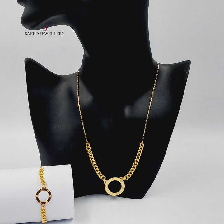 18K Gold Figaro Set by Saeed Jewelry - Image 1