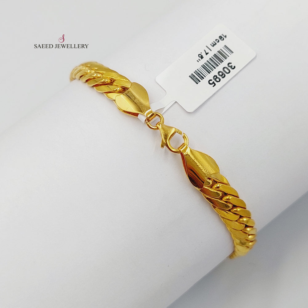 21K Gold Snake Bracelet by Saeed Jewelry - Image 2