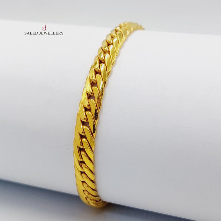 21K Gold Snake Bracelet by Saeed Jewelry - Image 3