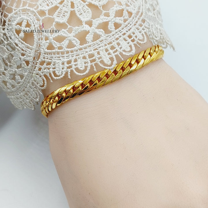 21K Gold Snake Bracelet by Saeed Jewelry - Image 5