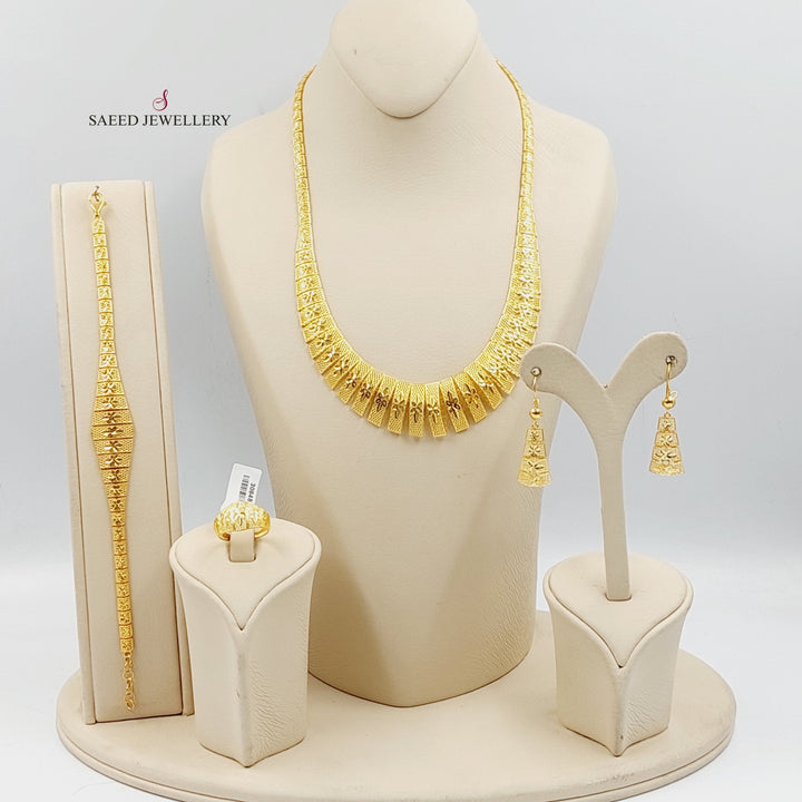 21K Gold Four Pieces Deluxe Set by Saeed Jewelry - Image 1