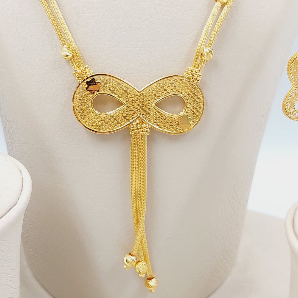 21K Gold Four Pieces Infinite Set by Saeed Jewelry - Image 2