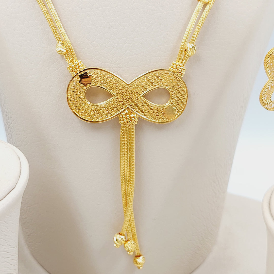 21K Gold Four Pieces Infinite Set by Saeed Jewelry - Image 2