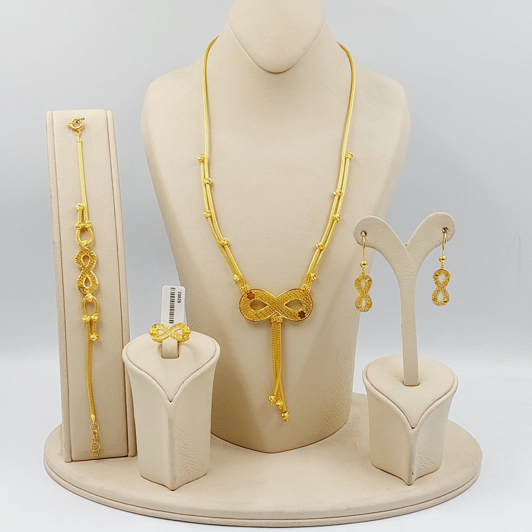 21K Gold Four Pieces Infinite Set by Saeed Jewelry - Image 1