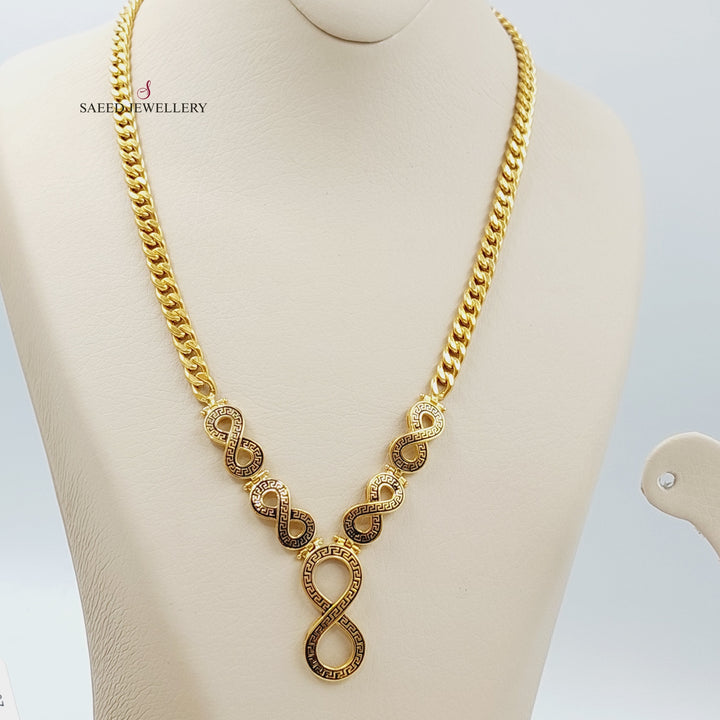 21K Gold Four Pieces Infinity set by Saeed Jewelry - Image 3