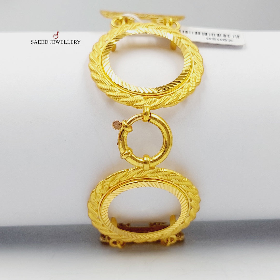 21K Gold Frame Bracelet by Saeed Jewelry - Image 3