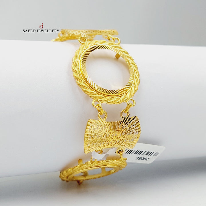 21K Gold Frame Bracelet by Saeed Jewelry - Image 5