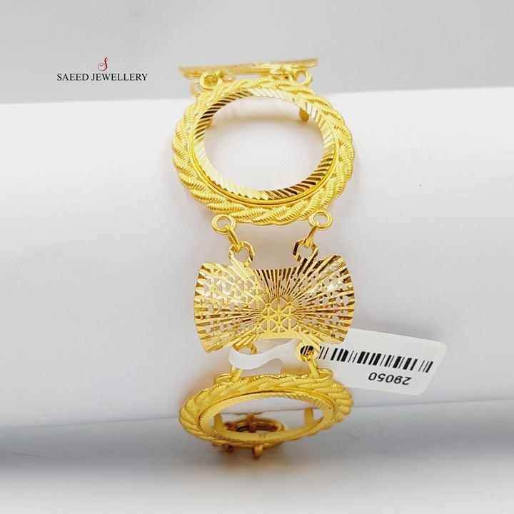 21K Gold Frame Bracelet by Saeed Jewelry - Image 1