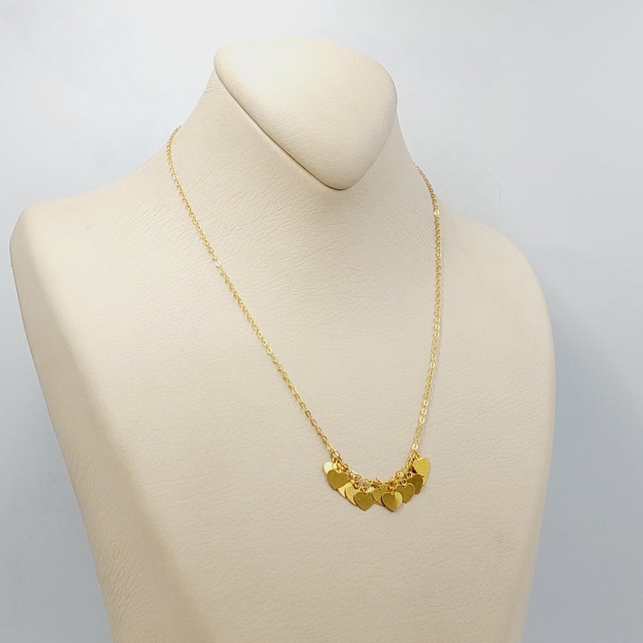 Heart Dandash Necklace  Made Of 21K Yellow Gold by Saeed Jewelry-30719