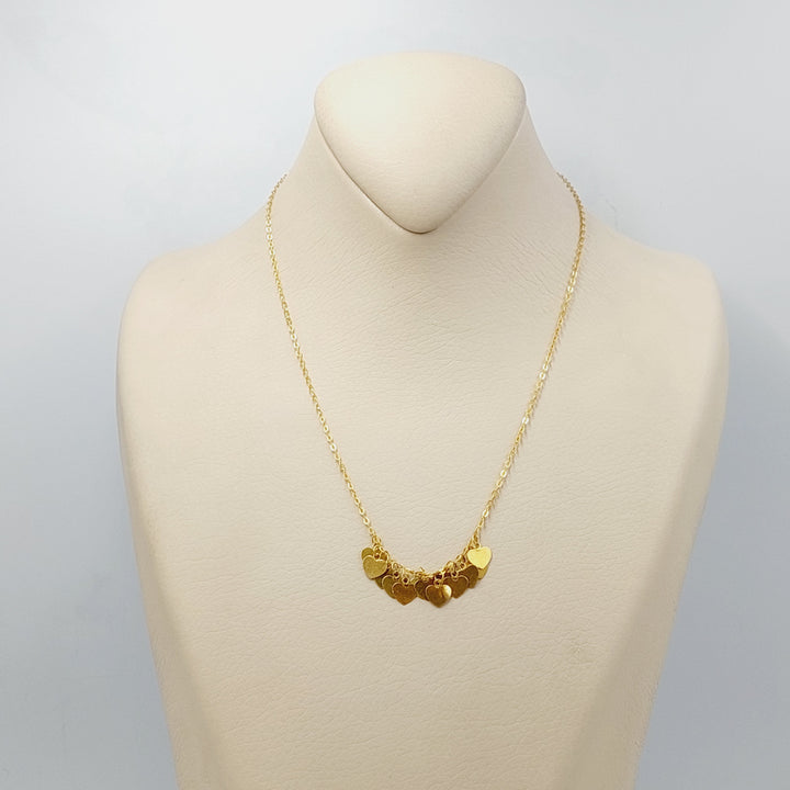 Heart Dandash Necklace  Made Of 21K Yellow Gold by Saeed Jewelry-30719