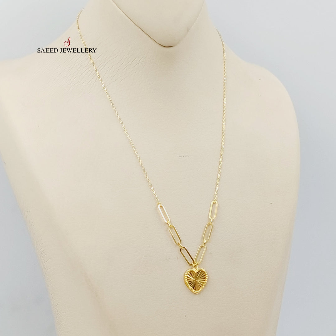 Heart Necklace  Made Of 18K Yellow Gold by Saeed Jewelry-29269