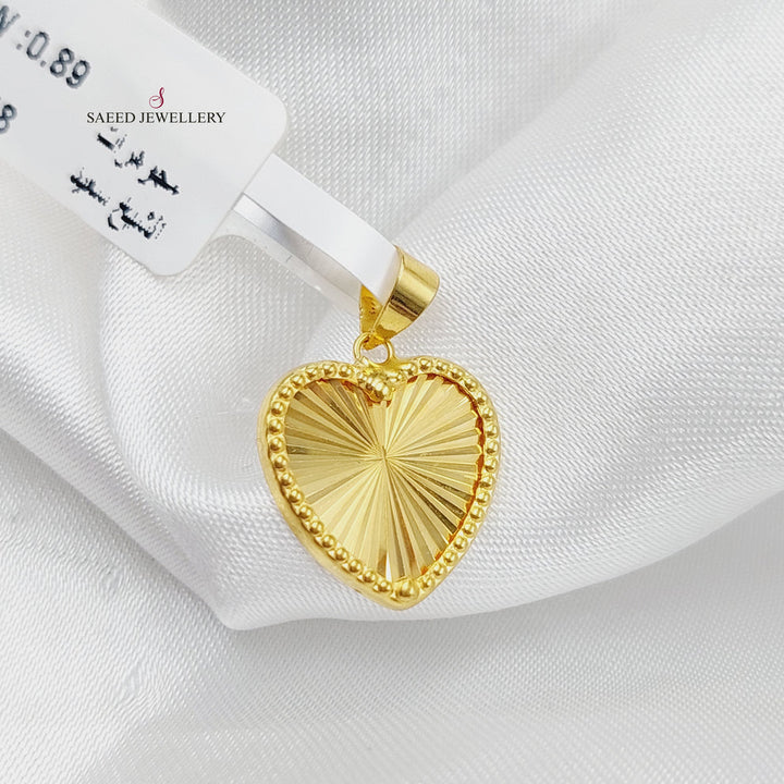 18K Gold Heart Pendant by Saeed Jewelry - Image 2