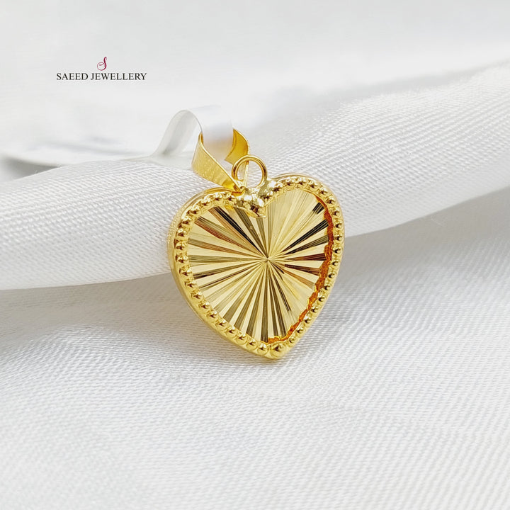 18K Gold Heart Pendant by Saeed Jewelry - Image 1