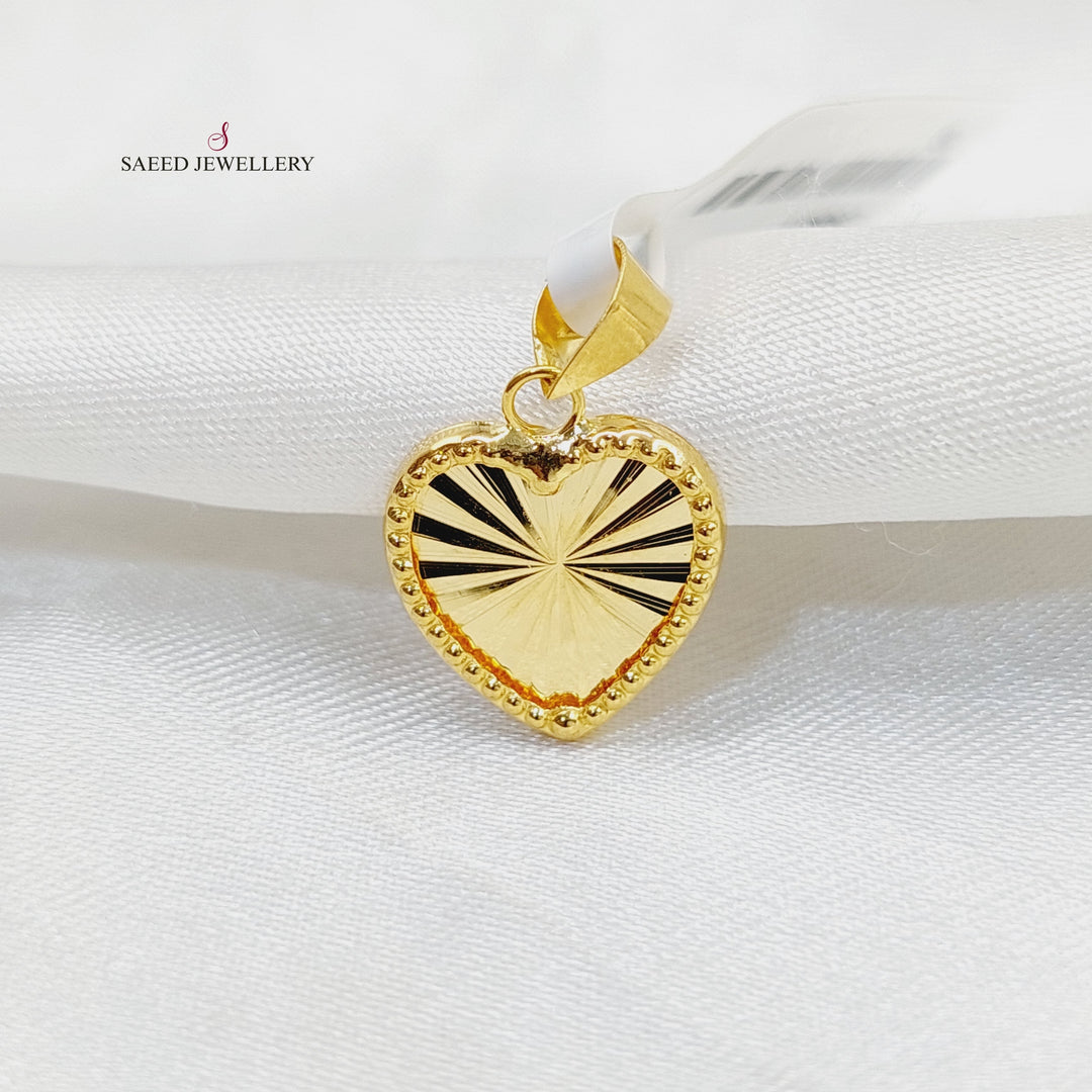 18K Gold Heart Pendant by Saeed Jewelry - Image 1