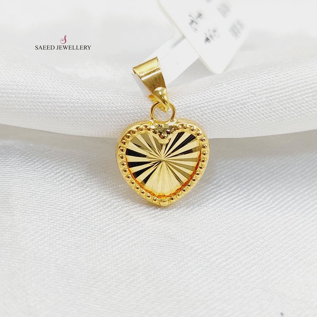 Heart Pendant  Made Of 18K Yellow Gold by Saeed Jewelry-29643