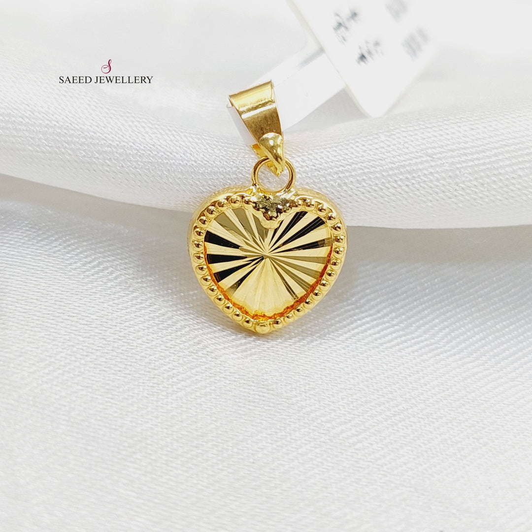 Heart Pendant  Made Of 18K Yellow Gold by Saeed Jewelry-29643