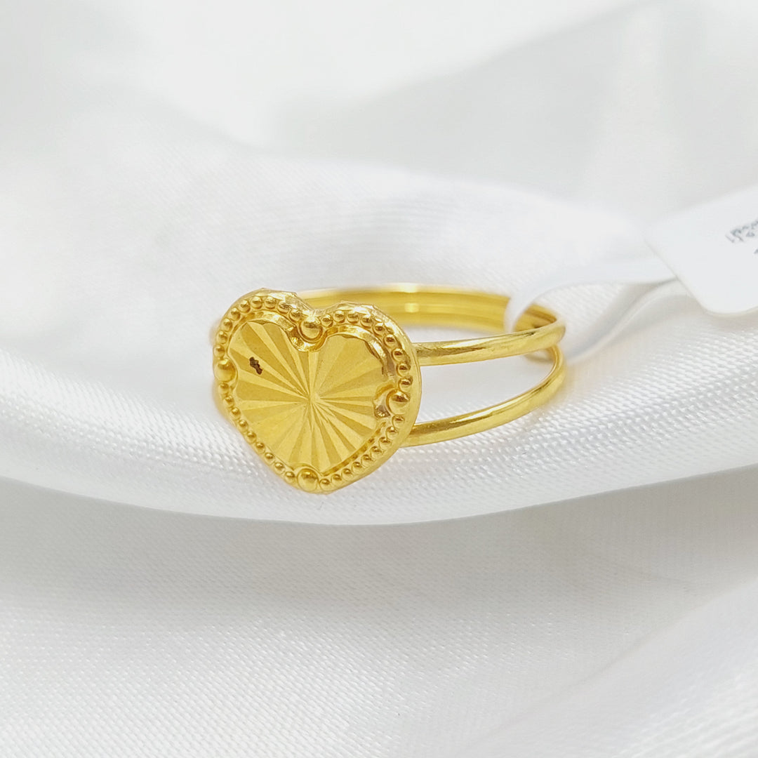 Heart Ring Made Of 18K Yellow Gold by Saeed Jewelry-28084