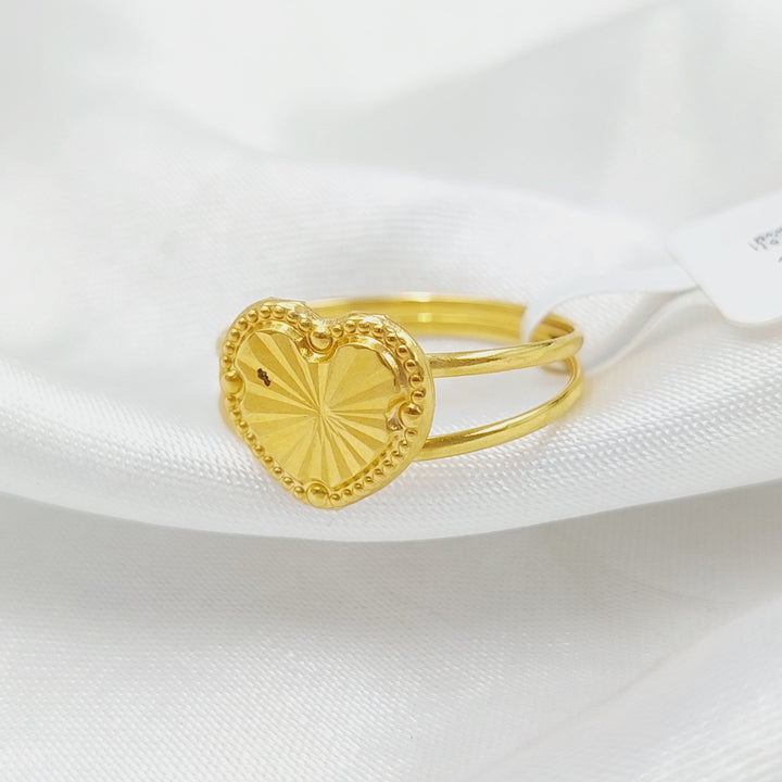Heart Ring Made Of 18K Yellow Gold by Saeed Jewelry-28084