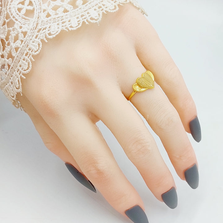 18K Gold Heart Ring by Saeed Jewelry - Image 4