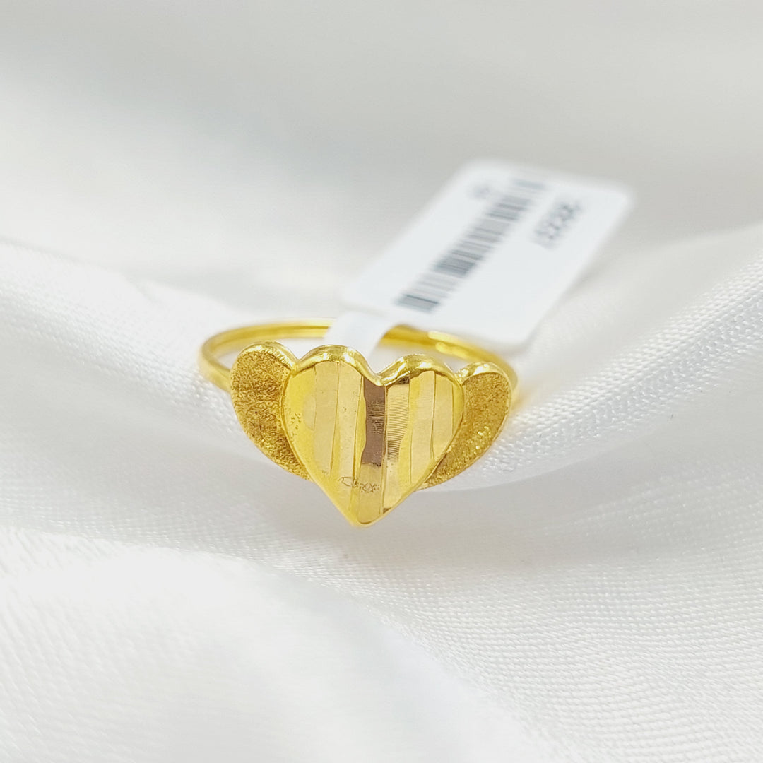 18K Gold Heart Ring by Saeed Jewelry - Image 5