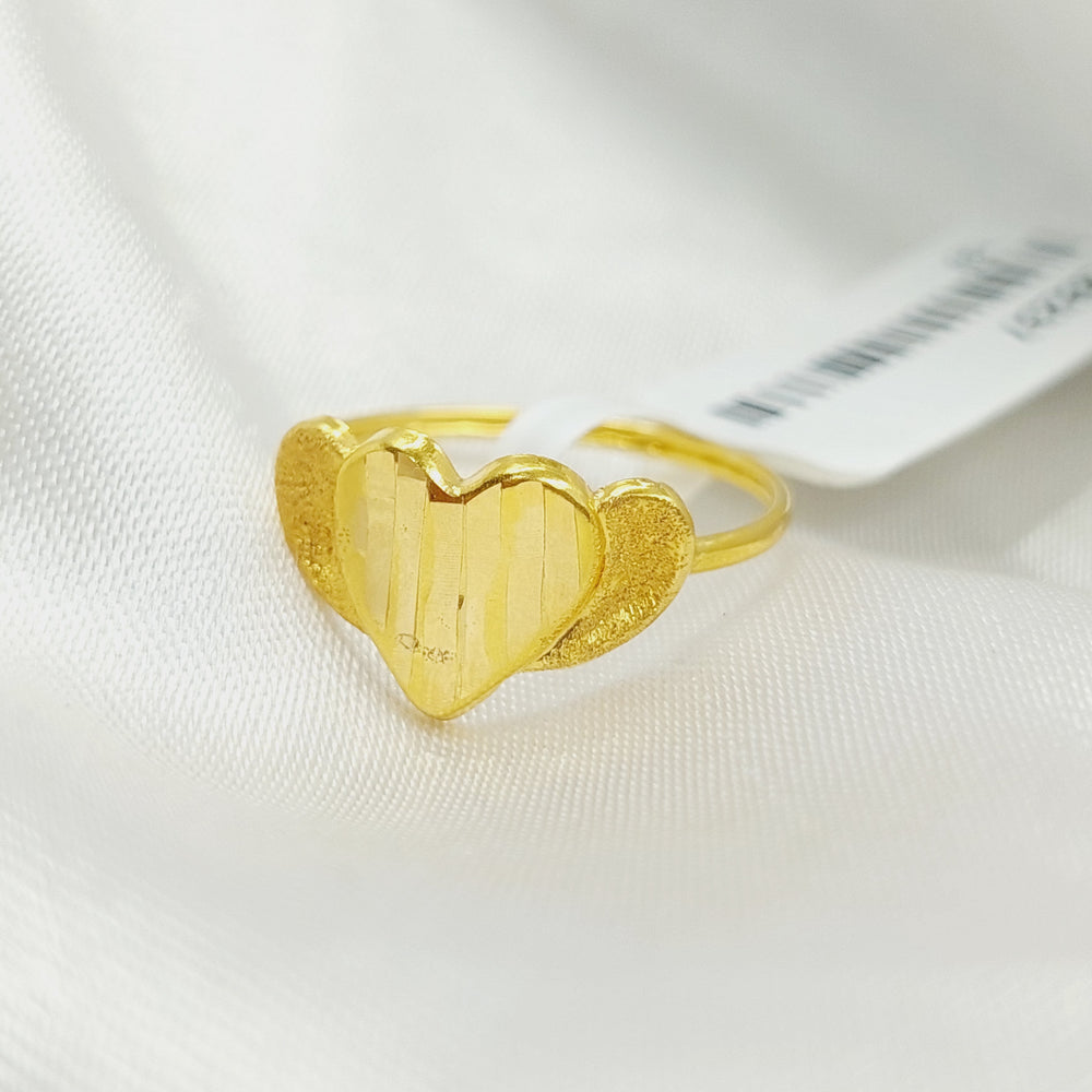 18K Gold Heart Ring by Saeed Jewelry - Image 2