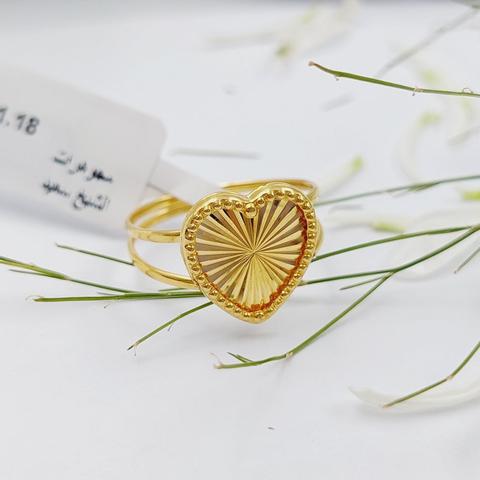 18K Gold Heart Ring by Saeed Jewelry - Image 5