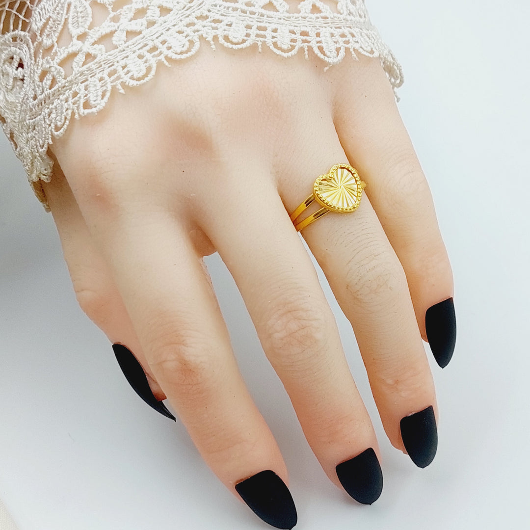 Heart Ring Made Of 18K Yellow Gold by Saeed Jewelry-28511