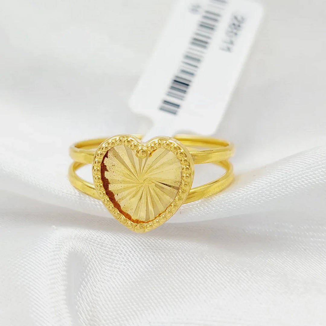 Heart Ring  Made Of 18K Yellow Gold by Saeed Jewelry-28835