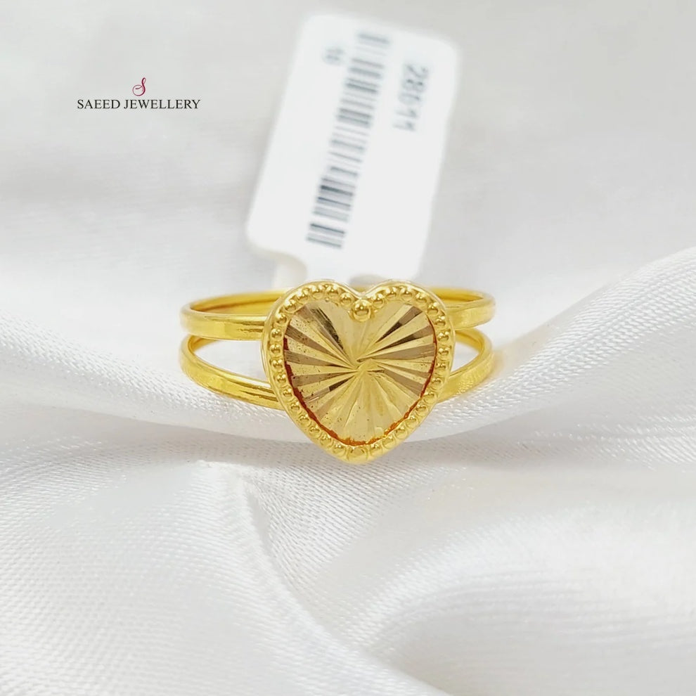 Heart Ring  Made Of 18K Yellow Gold by Saeed Jewelry-29619