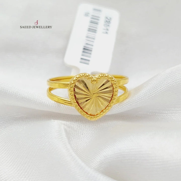 Heart Ring  Made Of 18K Yellow Gold by Saeed Jewelry-29619